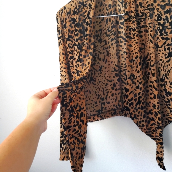 Lovers + Friends Animal Print Sheer Jacket - Picture 3 of 7